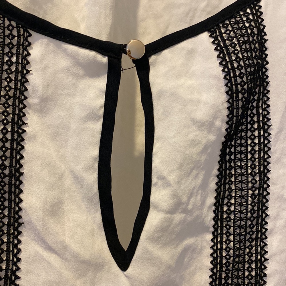 NY&Co XL white/black blouse